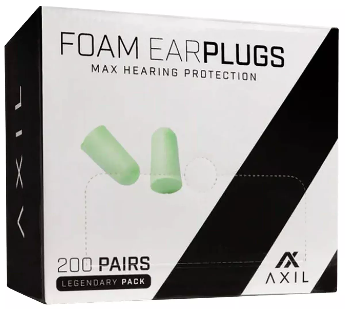 Axil LLC AXFP200GPFoam Ear Plugs 32 dB Green 200 Pair