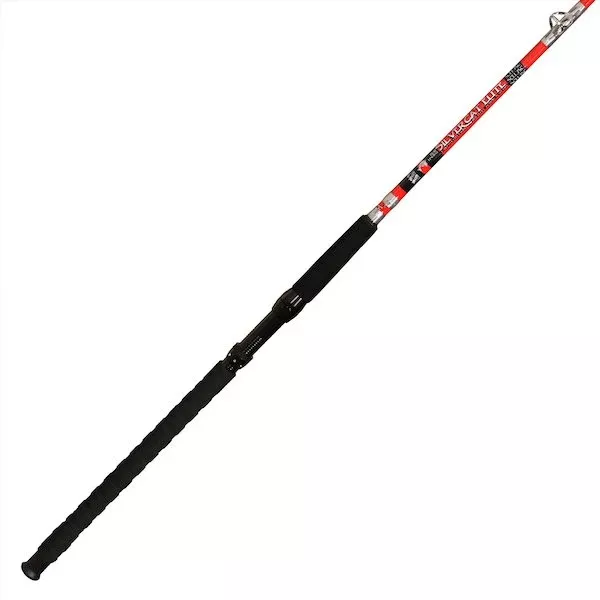 B'n'M Silver Cat Elite 7.5 ft One-Piece Casting Rod for Baitcasting Reels, SCEH75C