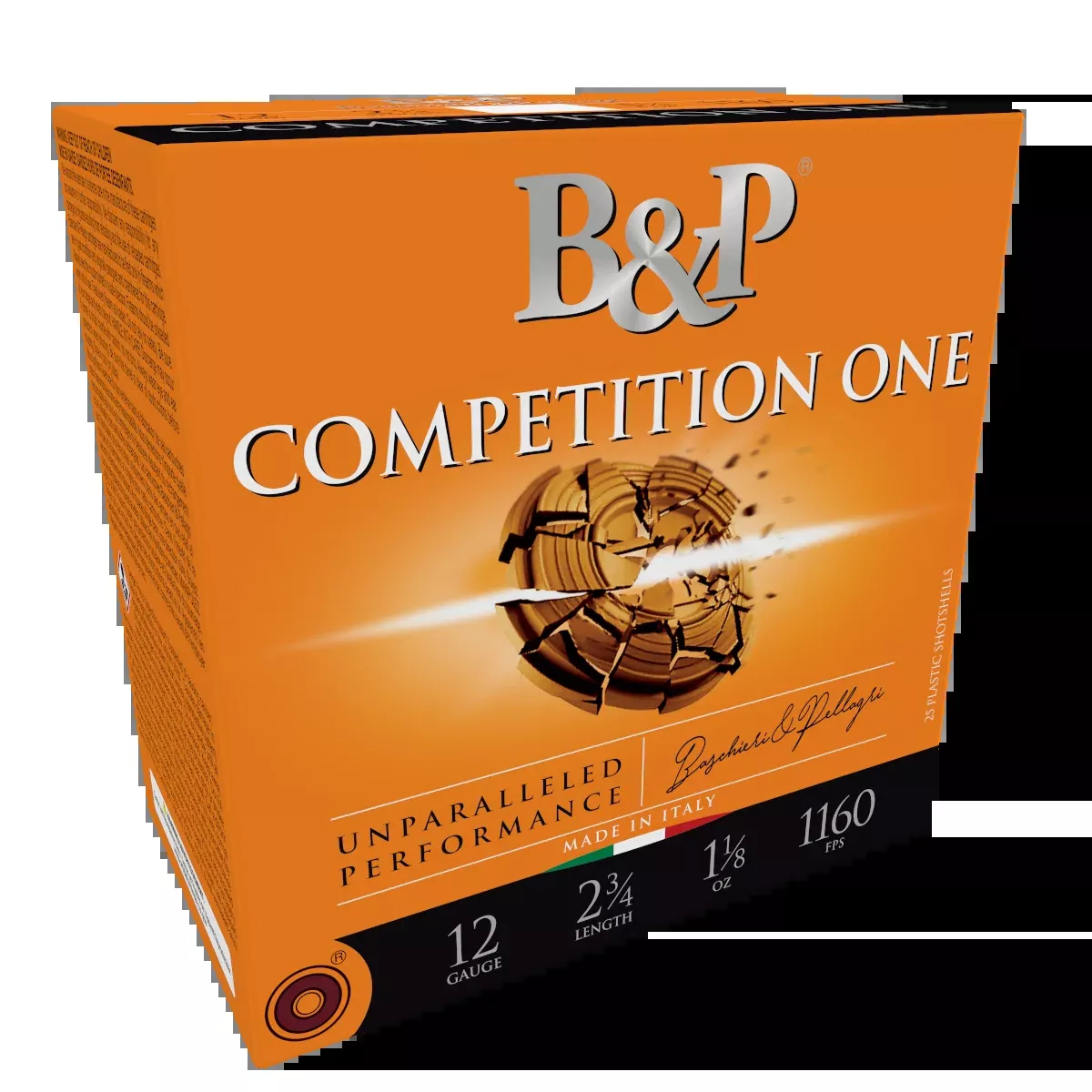 B&P Ammunition Competition One 12 Gauge 2.75in 1oz #9 Lead Shot 25rd Box 12B1CP9