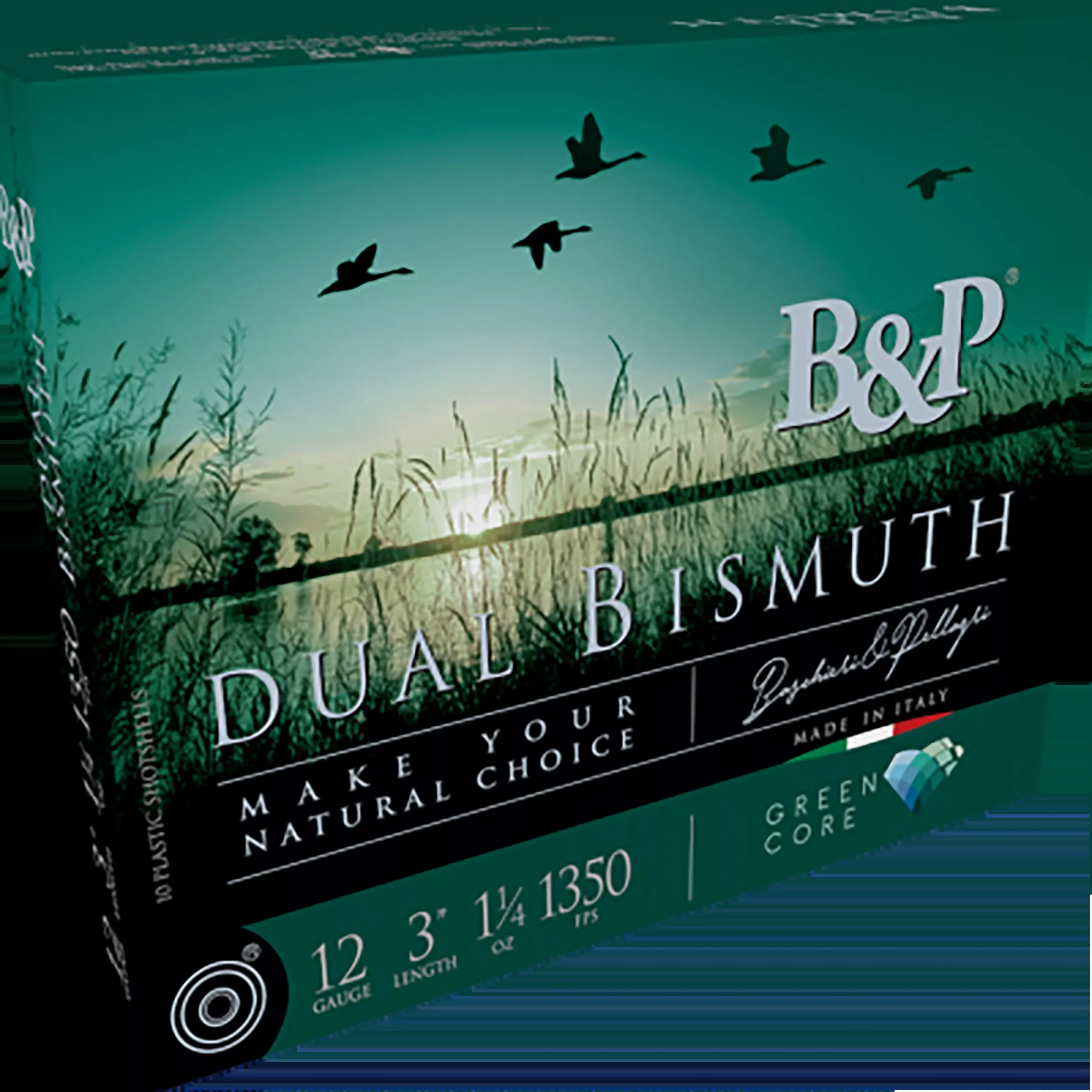 B&P Ammunition Dual Bismuth 12 Gauge 2.75in Non-Toxic Shotshells, 10rd Box/10 Case 12B5DB43