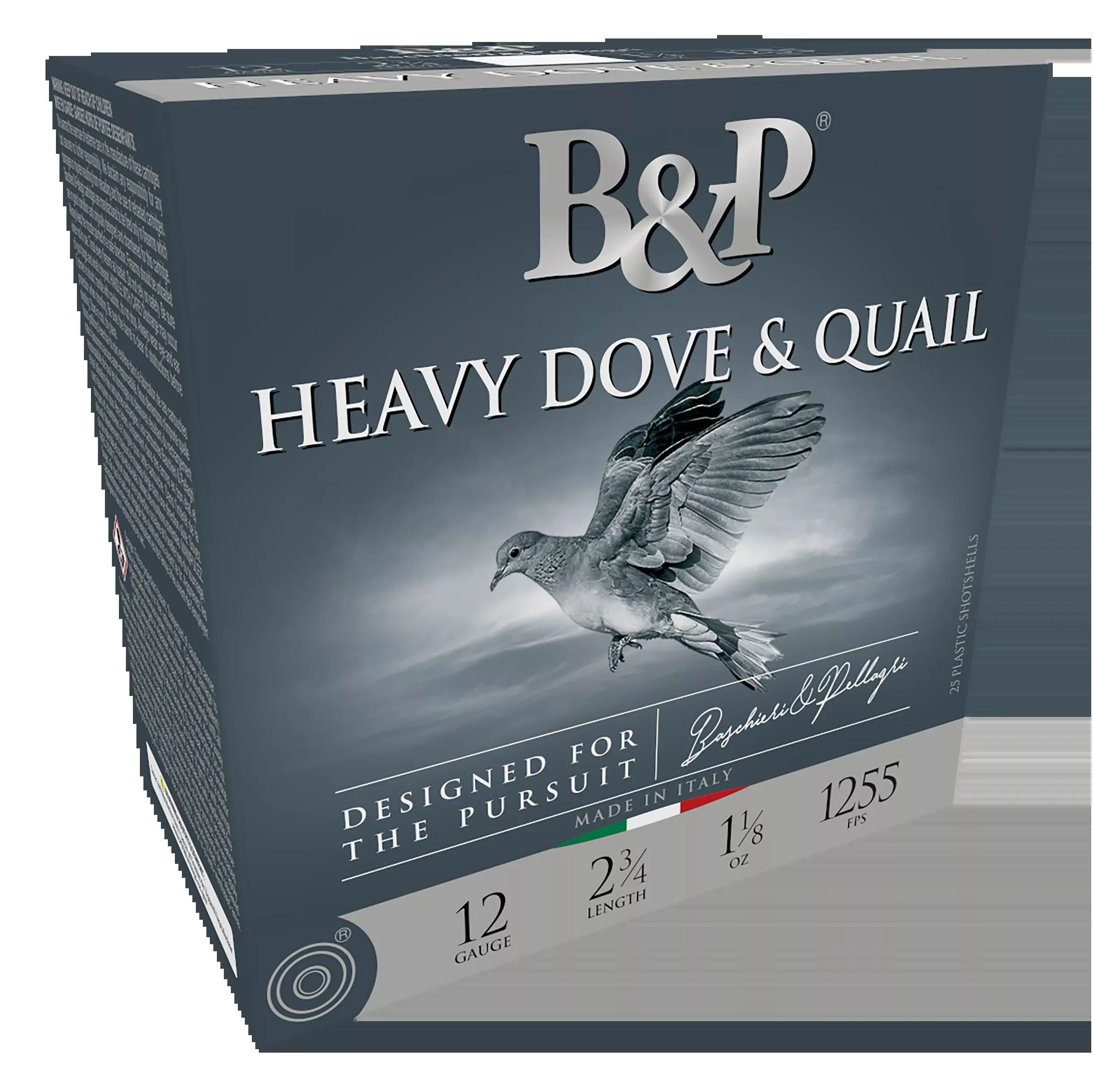 B&P Ammunition Heavy Dove & Quail 12 Gauge 2 3/4in #8 Shot 1 1/8oz 25rd Box 12B18D8