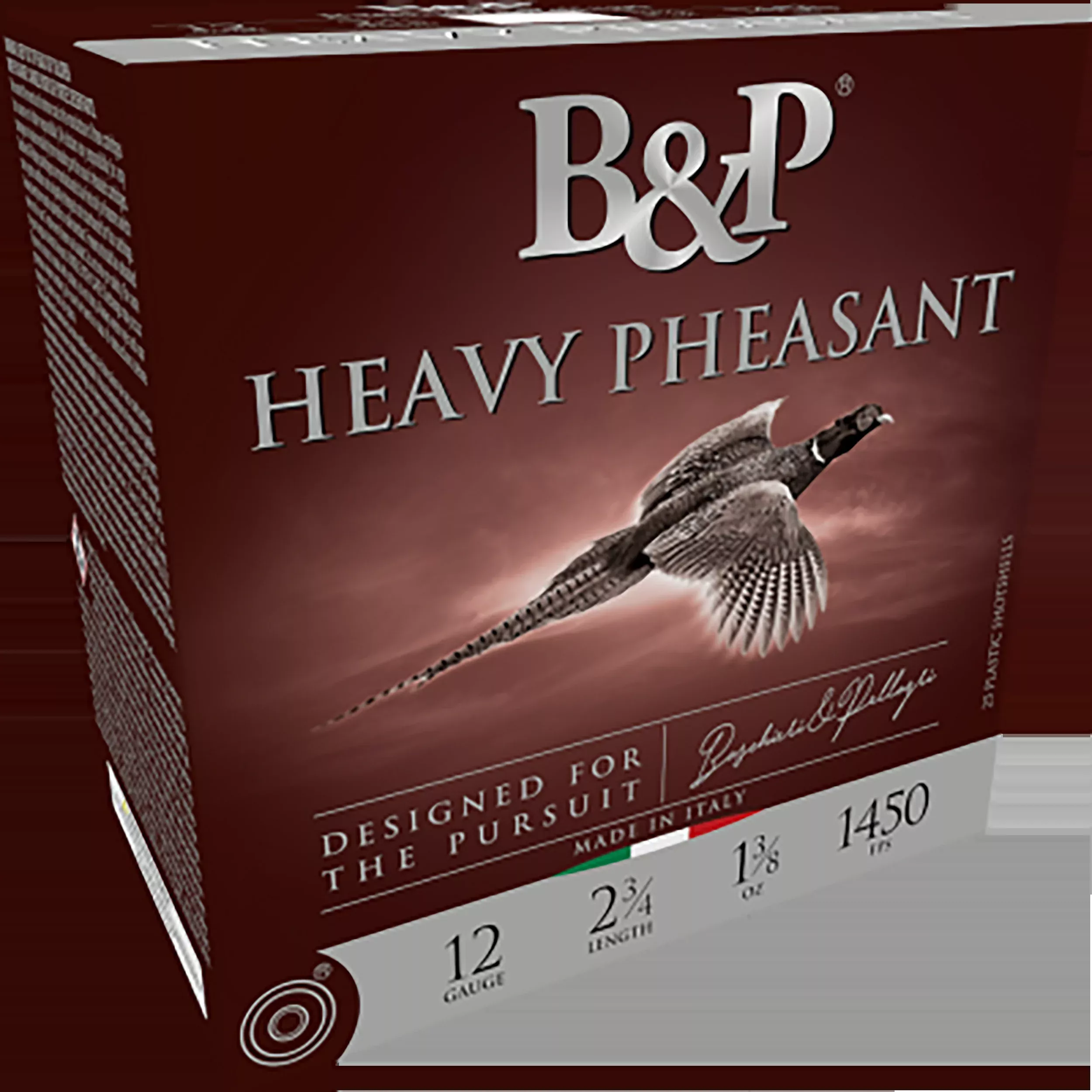 B&P Ammunition Heavy Pheasant 12 Gauge 2.75in 1-3/8oz #4 Nickel-Plated Lead 12B38H4