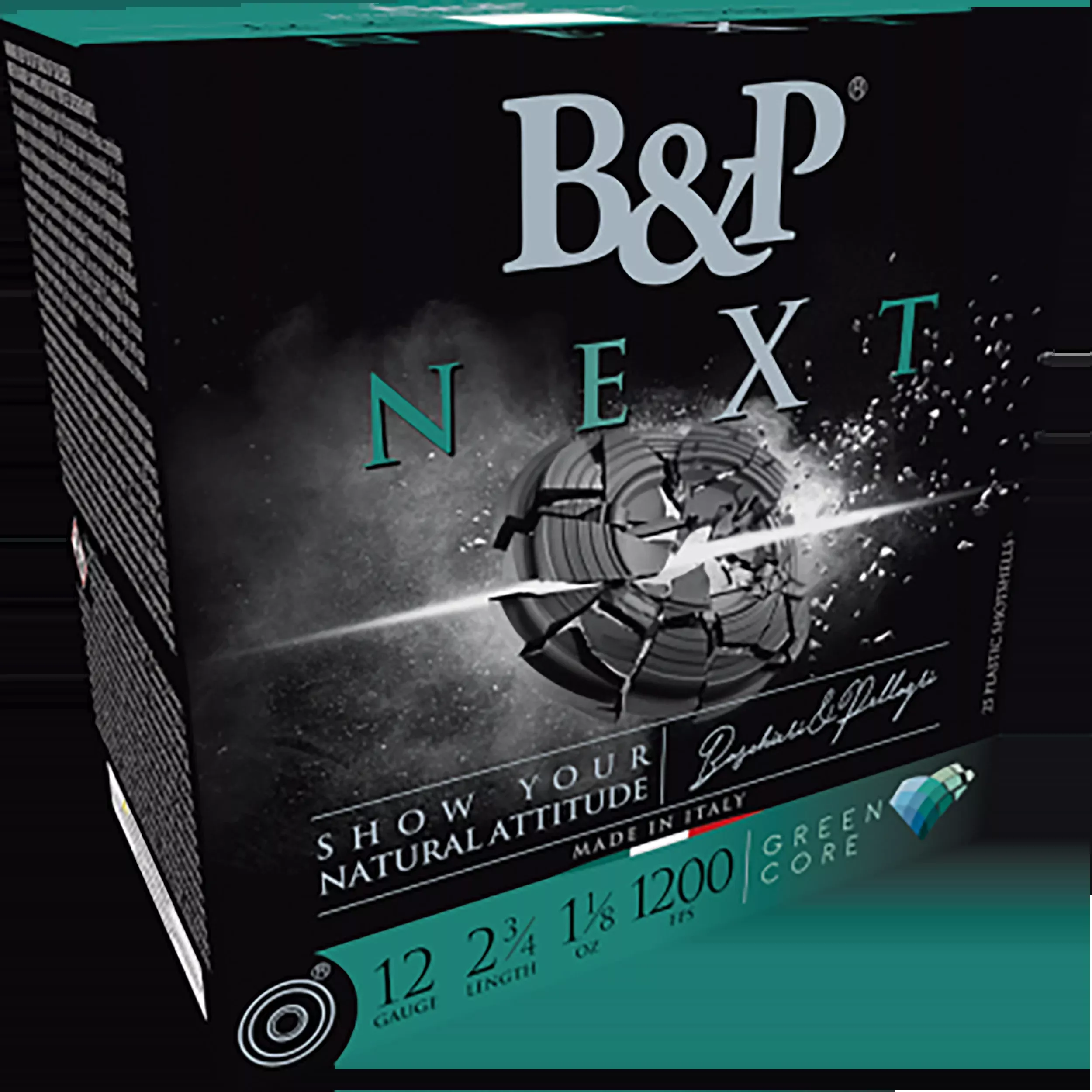 B&P Ammunition NEXT 12 Gauge 2-3/4in 1 1/8oz #8 Lead Shot Shells 12B18NX8