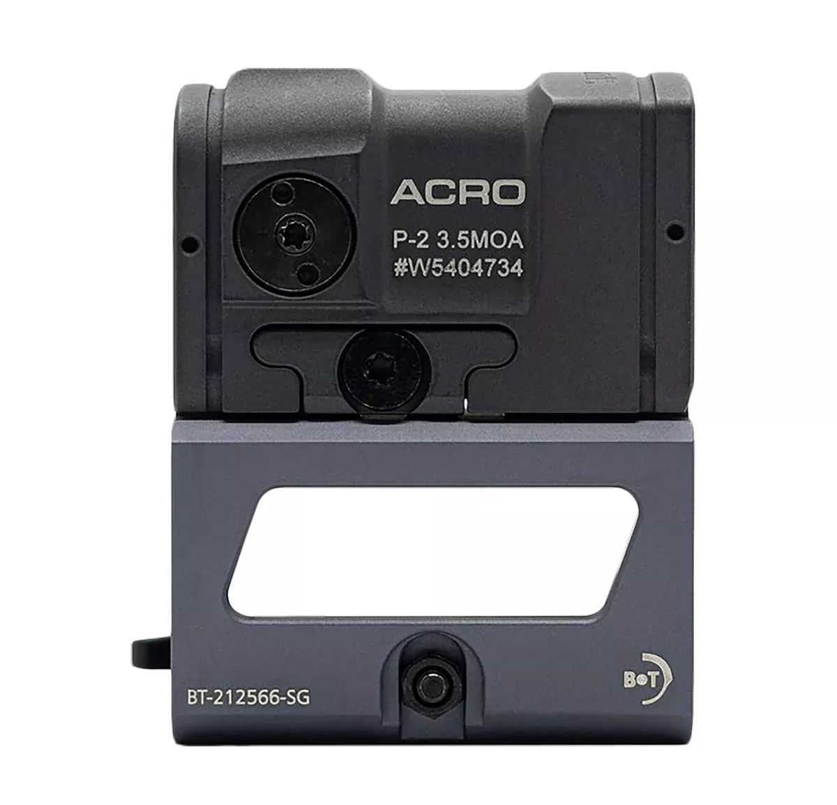 B&T Firearms AP-200871-SG-39-QD Aimpoint ACRO C-2 Sniper Gray 1x 2.5 MOA Red Dot Reticle, Includes B&T 39mm Picatinny Mount