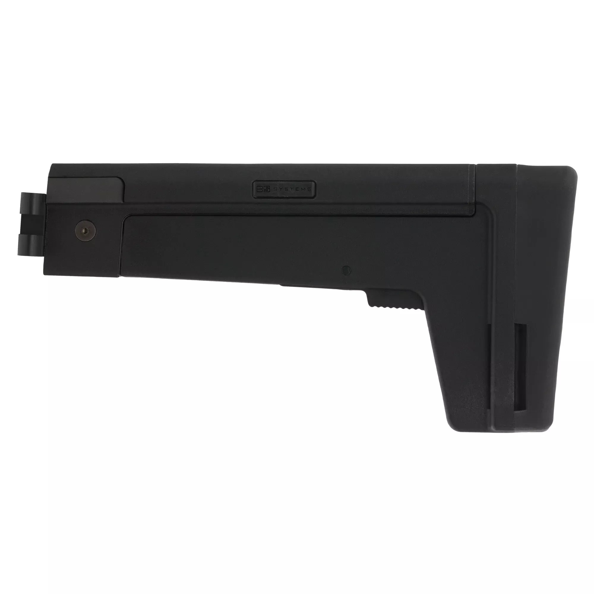 B5 Systems AK Folding Trunnion Stock 4.5mm Pin, Adjustable Length of Pull, Black AKM-1491
