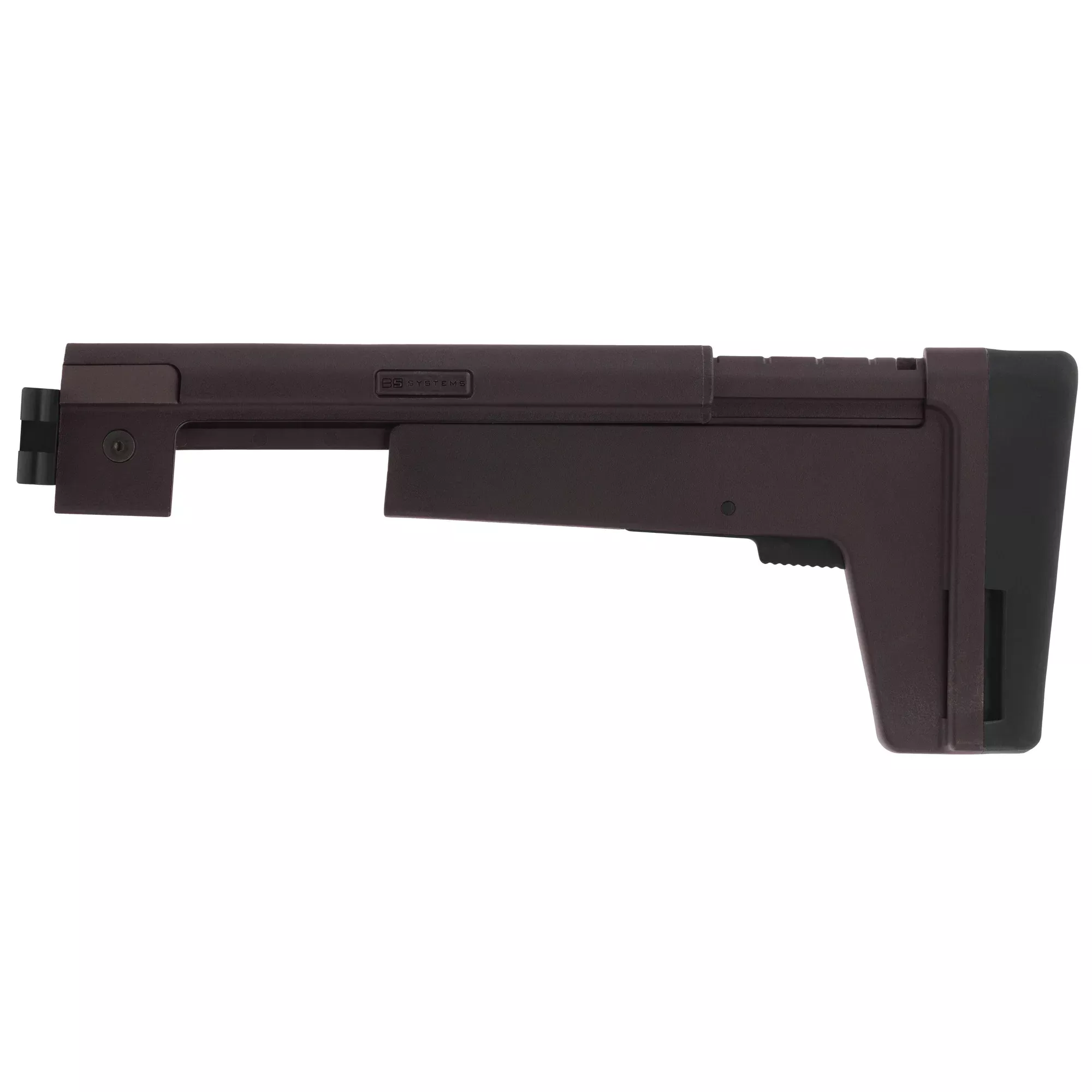 B5 Systems AK Folding Trunnion Stock, 4.5mm Pin, Adjustable Length of Pull, Plum AKM-1496