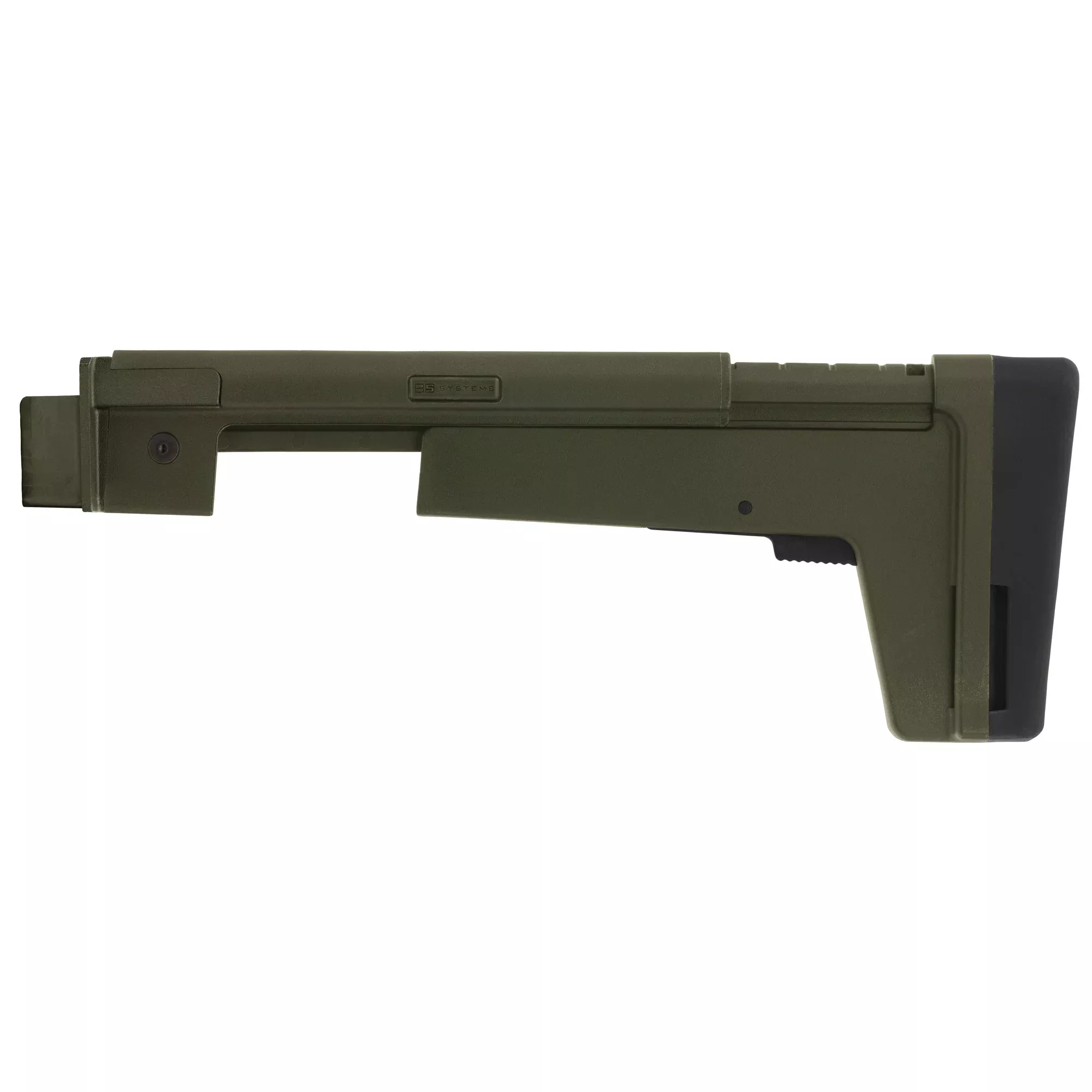 B5 Systems AKM Pattern Fixed Stock, Adjustable Length of Pull, QD Sling Mounts, OD Green AKM-1500