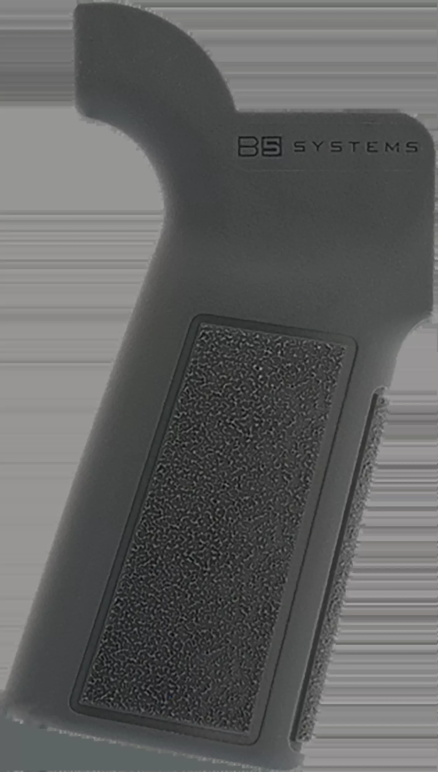 B5 Systems Type 23 P-Grip AR-15 Pistol Grip, Gray Polymer, Aggressive Texture, PGR1118