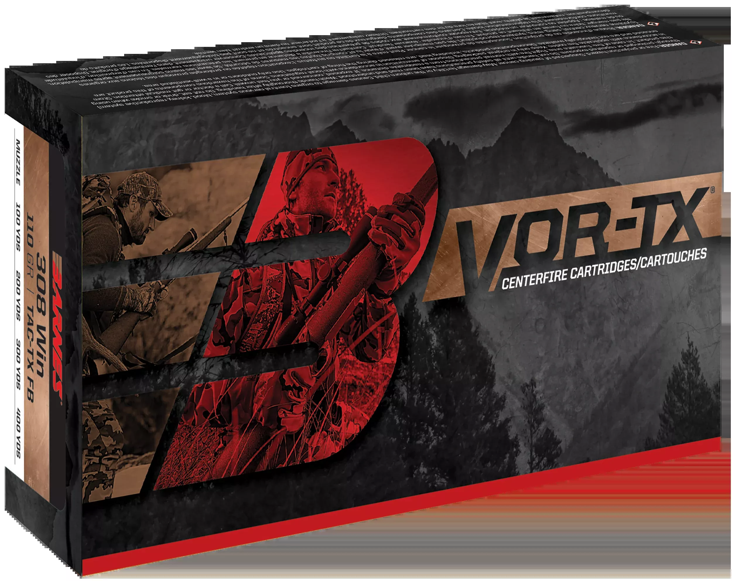 Barnes Bullets VOR-TX 308 Win 150gr Tipped TSX Boat Tail - Box or Case