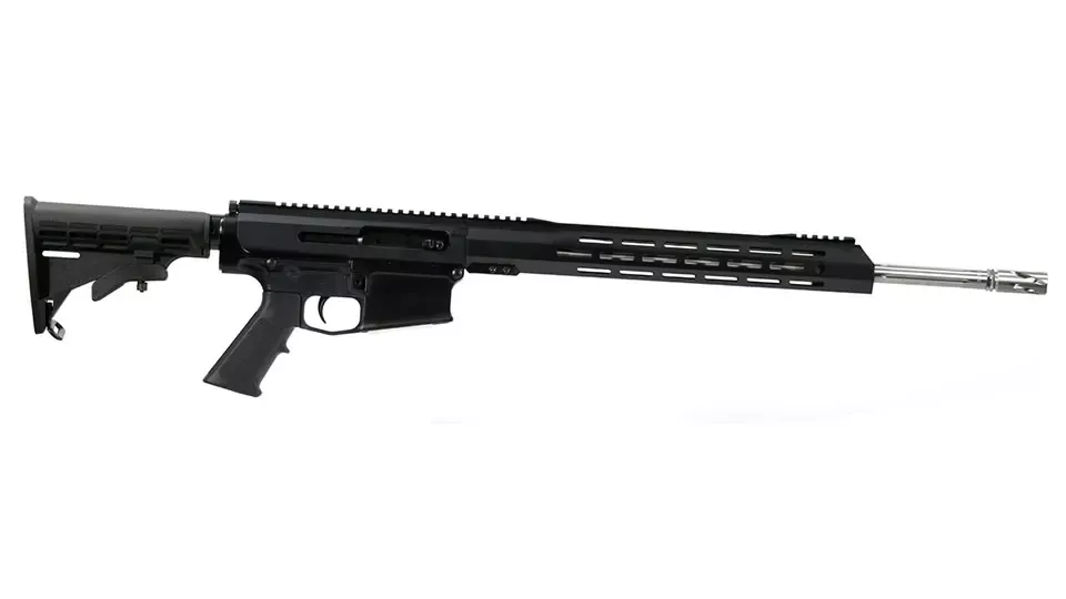 BC-10 | .308 Right Side Charging Forged Rifle | 20" 416R SS Straight Fluted Heavy Barrel | 1:10 Twist | Rifle Length Gas System | 15" MLOK Split Rail | No Magazine