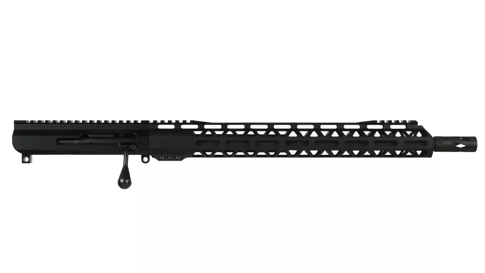 BC-15 | .223 Wylde Bolt Action Style Upper Assembly | 16" Parkerized Mid Weight Barrel| 1:8 Twist | Mid Length Gas System | MLOK Split Rail