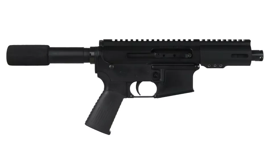 BC-15 | .300 Blackout Right Side Charging Pistol | 4.5" Parkerized Heavy Barrel| 1:8 Twist | Forged Lower | MLOK Split Rail- Micro Flash Hider