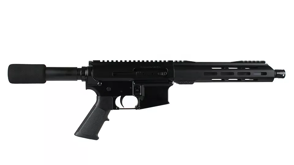 BC-15 | .300 Blackout Side Charging Pistol | 10.5" Parkerized Heavy Barrel- 0.75 | 1:8 Twist | Forging Lower | 4150Pistol Length Gas System | MLOK Split Rail - Micro Flash Hider
