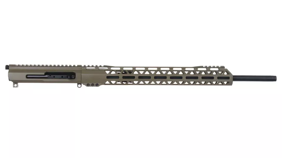 BC-15 | .410 Shotgun Flat Dark Earth Cerakote Right Side Charging Complete Upper Assembly | 20" Parkerized M4 Barrel | Pistol Length Gas System | MLOK Split Rail | w/ 5RD Magazine Included
