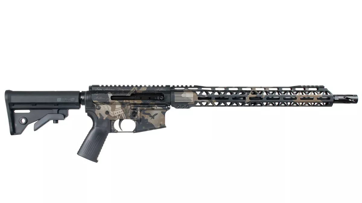 BC-15 | 5.56 NATO 250th Anniversary "We The People" Cerakote Complete Rifle | 16" Parkerized M4 Barrel | MLOK Split Rail