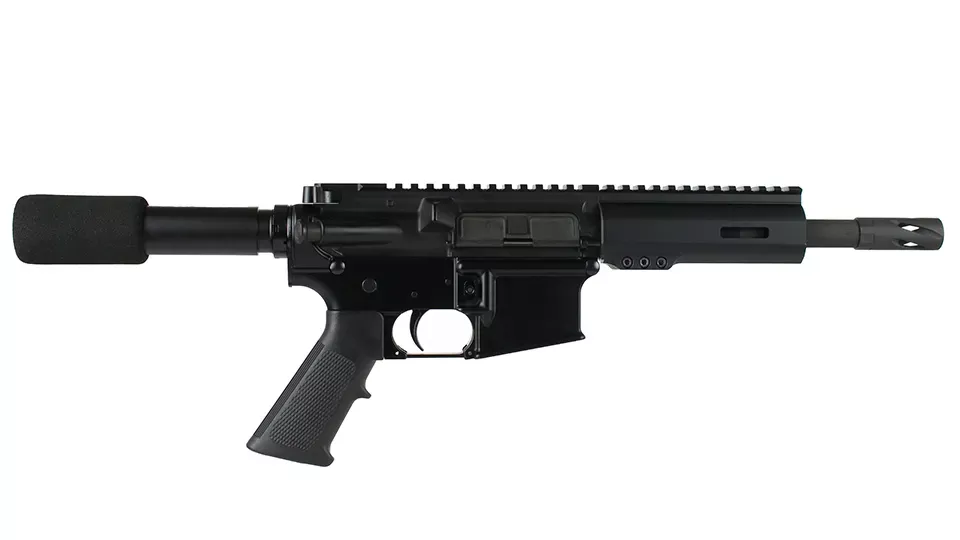 BC-15 | 5.56 NATO Complete Pistol w/ 30rd Magazine | 7.5" Parkerized Barrel | Pistol Gas System | 1:7 Twist | Forged Lower | MLOK Split Rail