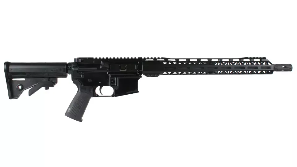 BC-15 | 5.56 NATO Rifle | 16" Parkerized M4 Barrel | 1:8 Twist | Forged Lower | Mid Length Gas System | MLOK Split Rail