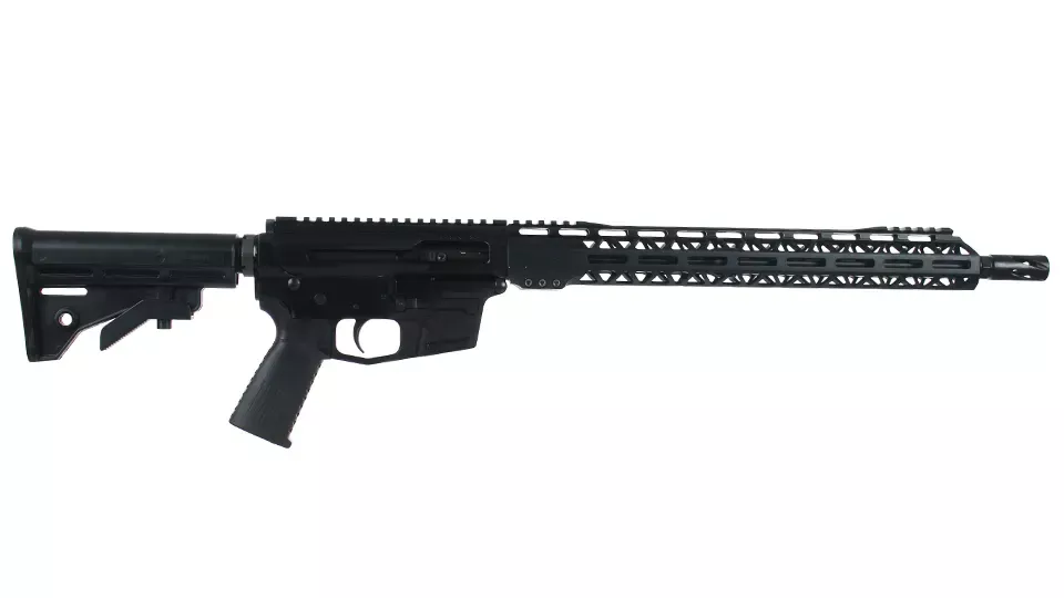 BC-45 | .45 ACP Right Side Charging Complete Rifle | 16" Black Nitride Government Barrel | 1:16 Twist | Billet Lower | Blowback Gas System | MLOK Split Rail