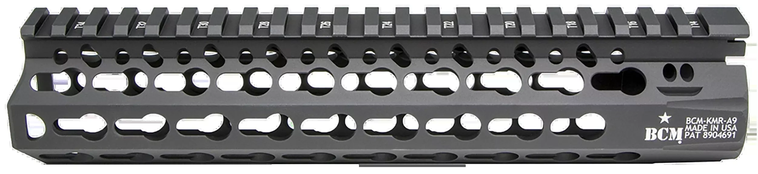 BCM KMR Alpha Handguard 9" KeyMod Free Float Aluminum Black Anodized AR-15
