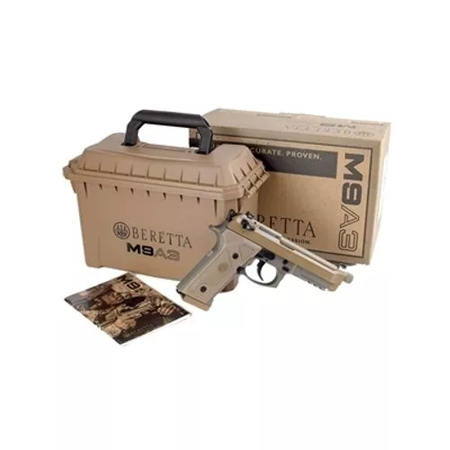 Beretta M9A3 G Model Decocker Only 9mm 10+1 Threaded Barrel Pistol FDE