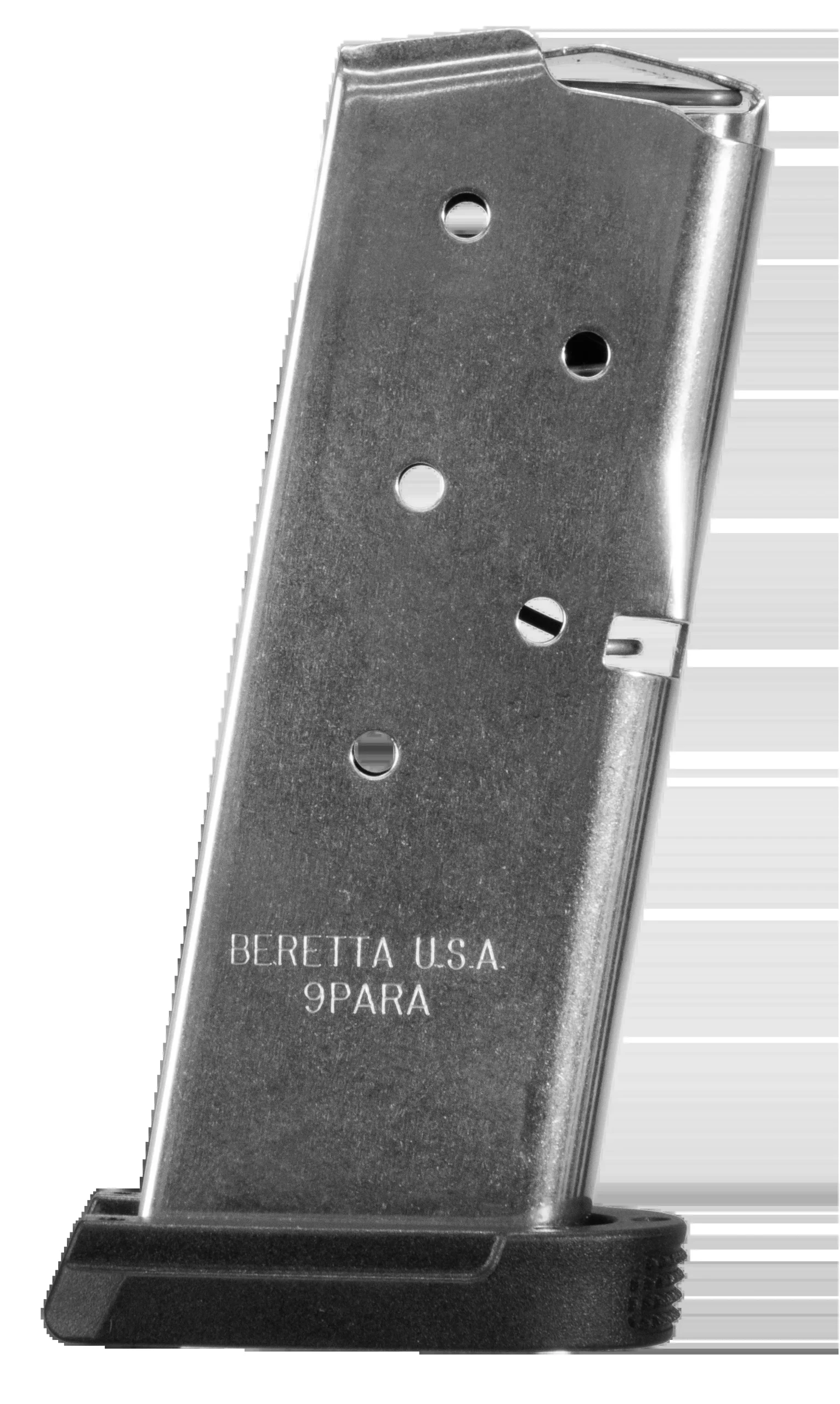 Beretta USA APX Carry Flat Magazine Baseplate for 6-Round 9mm Magazine, Polymer Black JFAPXCARRY6
