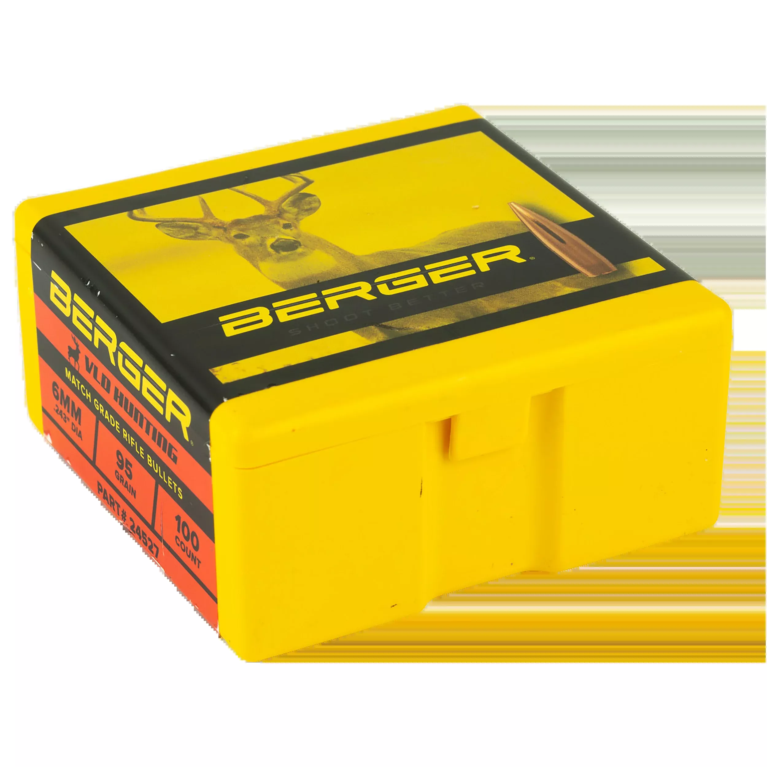 Berger Bullets VLD Hunting Long Range 6mm 95gr Match Grade Reloading Bullets 100/Box 24527