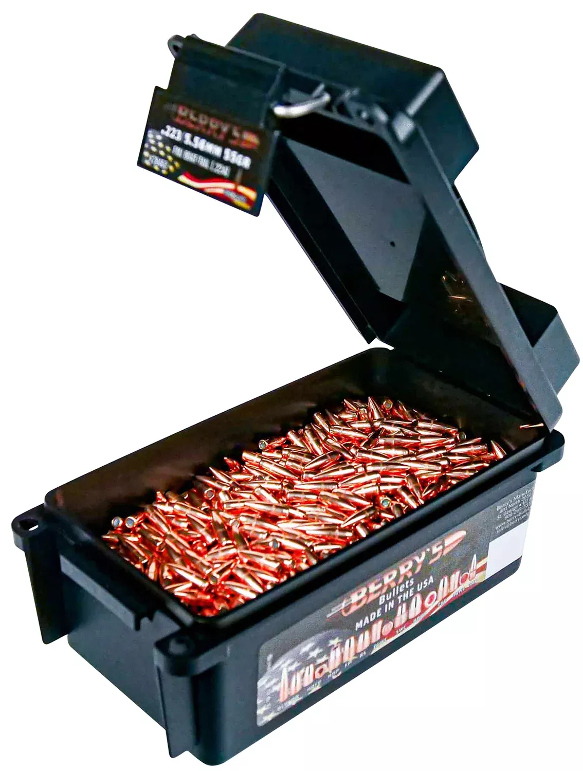 Berry's 28463 Superior223/5.56 Cal 55gr Full Metal Jacket Boat Tail