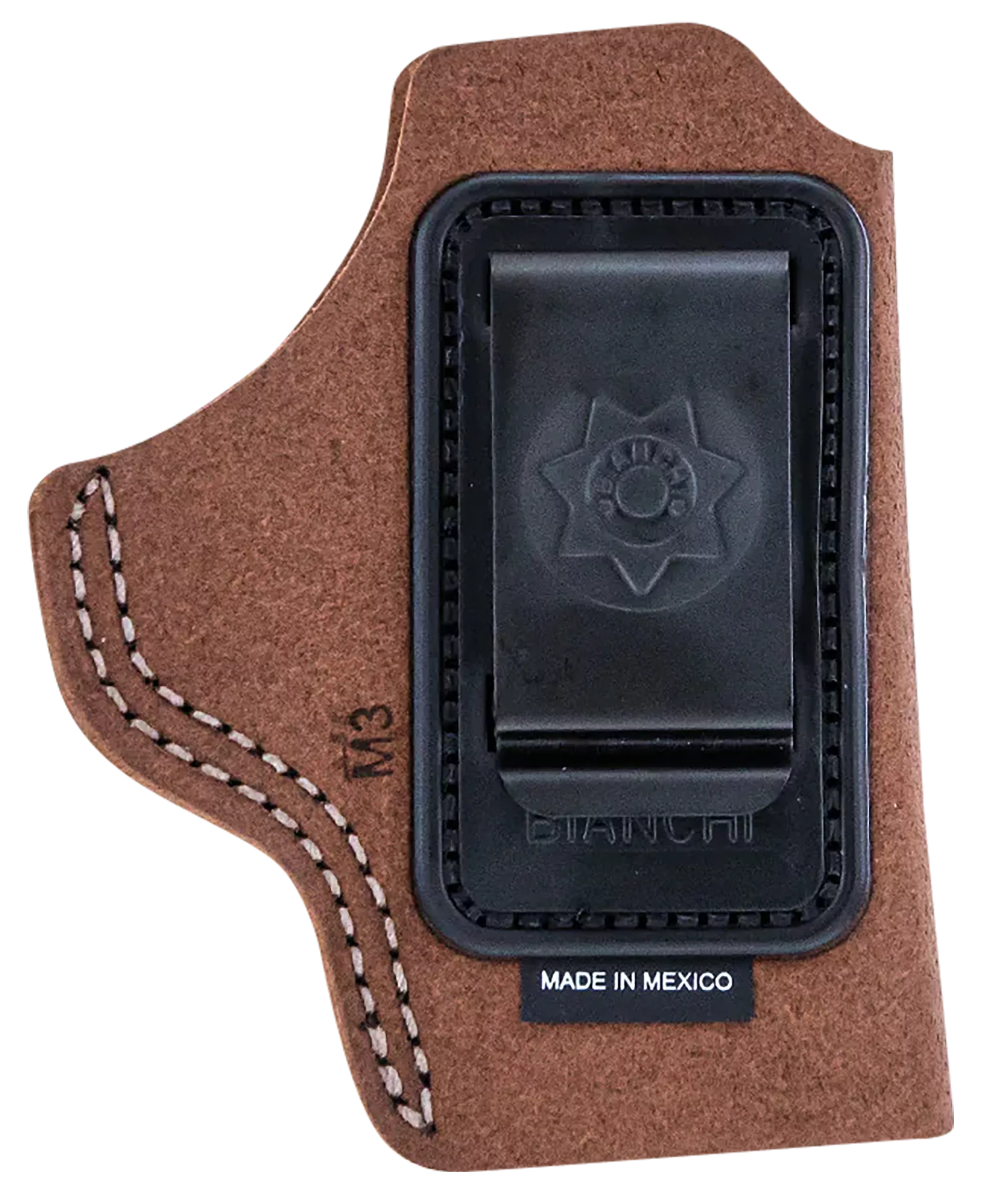 Bianchi 10380 6CIWB Tan Leather Belt Clip Fits 2" Barrels/Ruger/Colt Charter Arms Right Hand