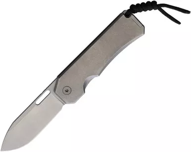 Big Idea Design Ti Pocket Framelock Folding Knife - 3" S35VN Stonewashed Blade, Stonewashed Titanium Handles