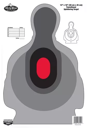 Birchwood Casey 35727 Dirty BirdSilhouette Tagboard Target 12" x 18" 8 Per Pkg