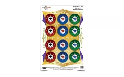 Birchwood Casey BC-35572 PreGame Star Burst 12x18 Target 8/Pk