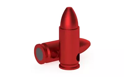 Birchwood Casey Duracap 9mm Training Snap Caps, Red Aluminum, 6-Pack — BC-DCTR-9MM