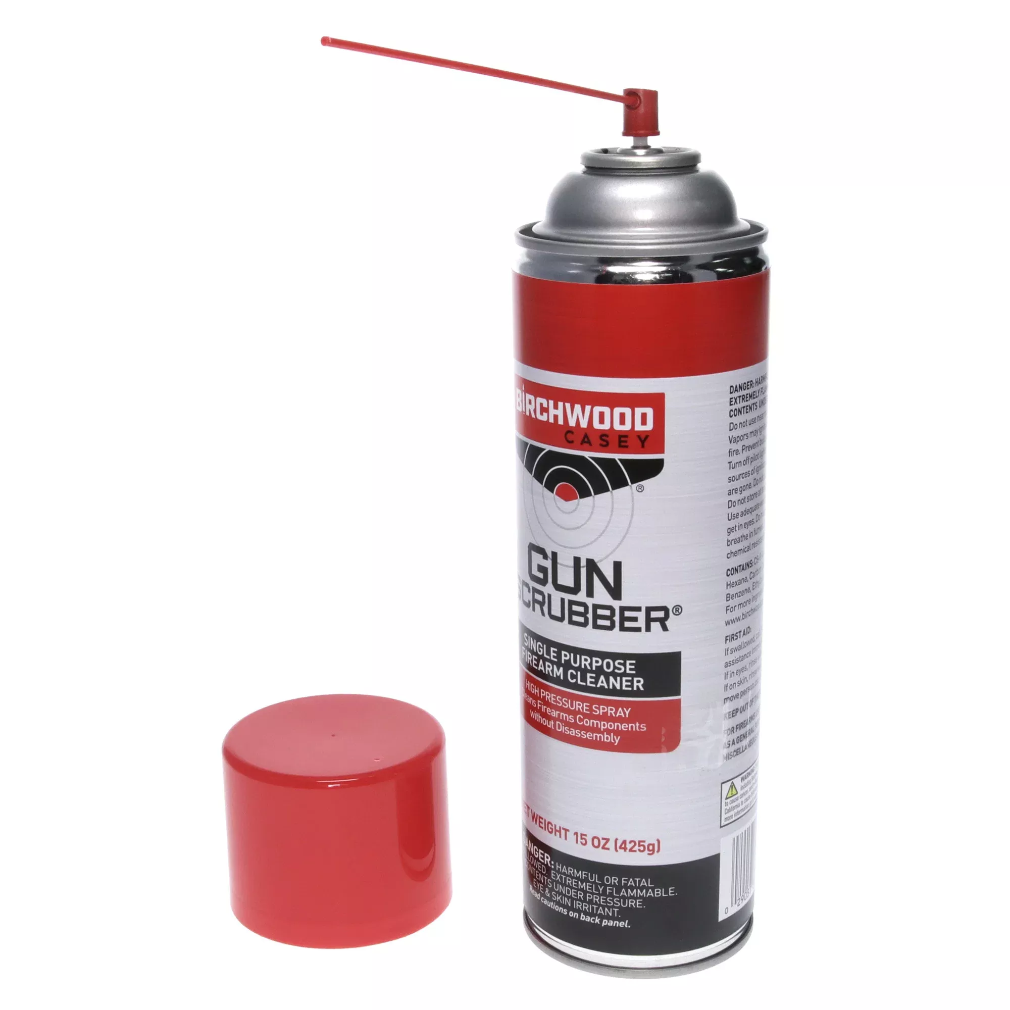 Birchwood Casey Gun Scrubber Synthetic-Safe Firearm Cleaner, Fast-Evaporating 15 oz Aerosol, BC-33348