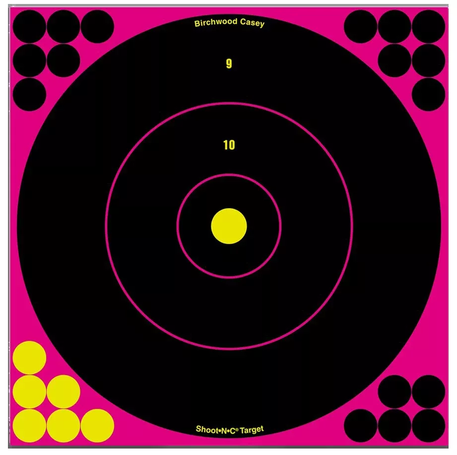 Birchwood Casey Shoot-N-C 12" Bullseye Self-Adhesive Paper Target 5-Pack