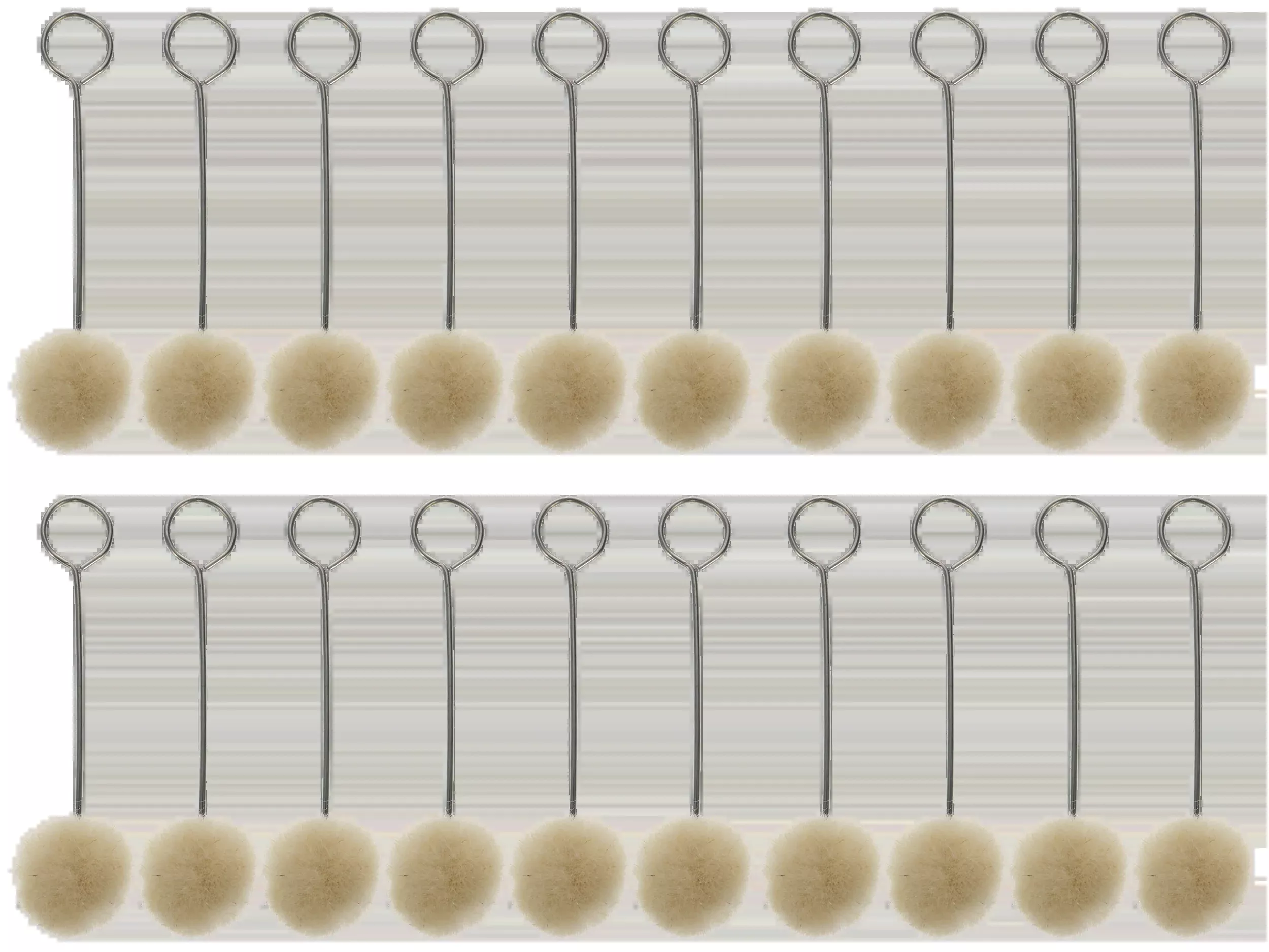 Birchwood Casey Swauber Applicators 20-Pack, Wire-Handled Swab-Daubers for Gun Bluing & Cleaning 41110