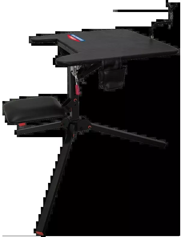 Birchwood Casey Swivel Action Shooting Bench, 360 Degree Seat & Top, Steel 29 x 29 in - MSB300