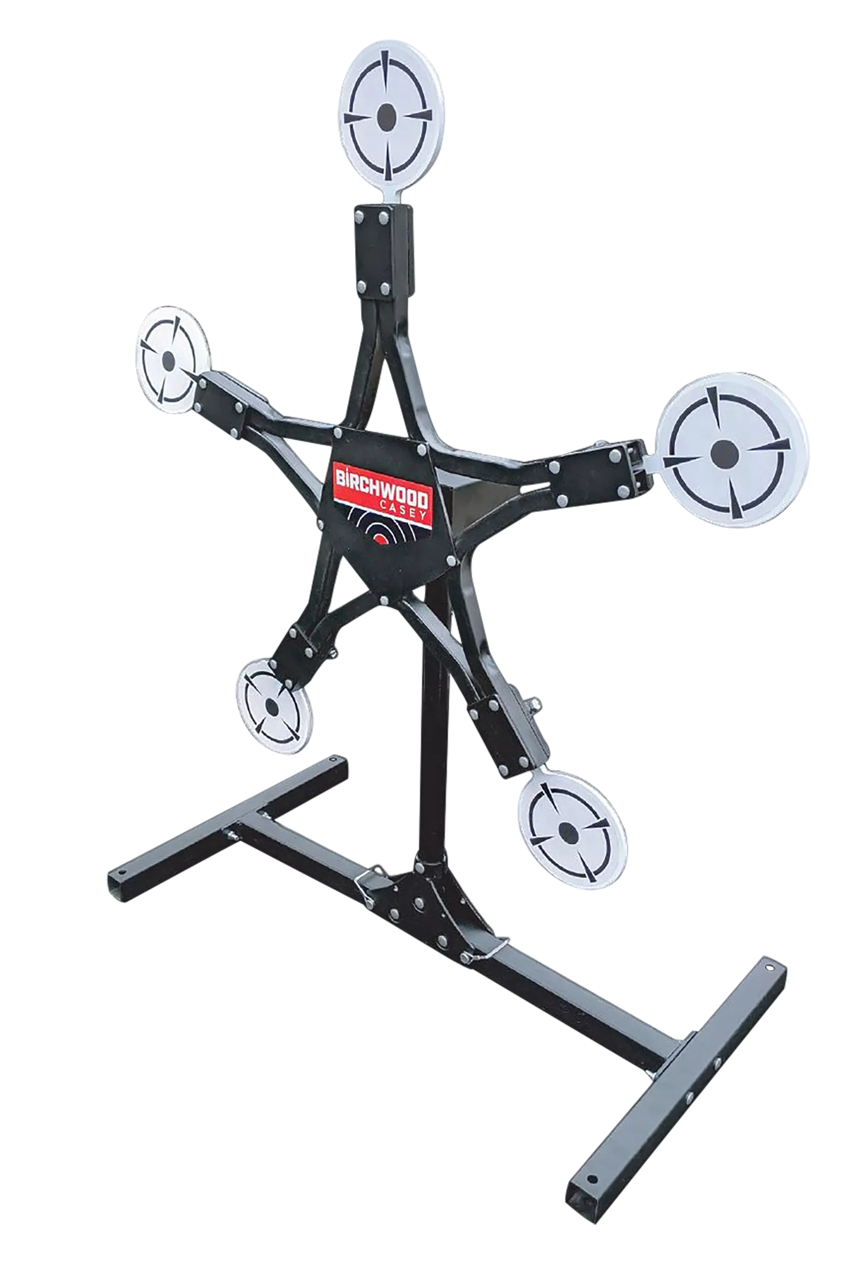 Birchwood Casey TXSPT Texas Star Plinking Target Handgun/Rifle/Shotgun Black/Gray AR500 Steel Star 0.37" Thick Standing