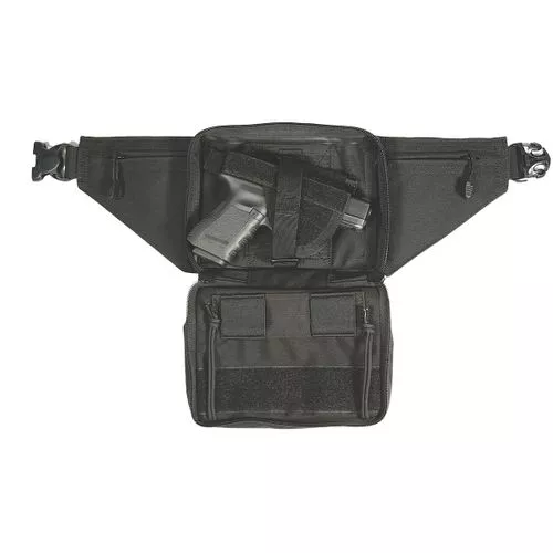 Blackhawk 60WF05BK Nylon Concealed Weapon Fanny Pack Holster Ambidextrous Size 05 Black