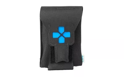 Blue Force Gear Micro Trauma Kit NOW! Nano ES V2 Medical Pouch, Belt Mount, Empty, Black — BT-TKN-NANO-02-EMPTY-BK