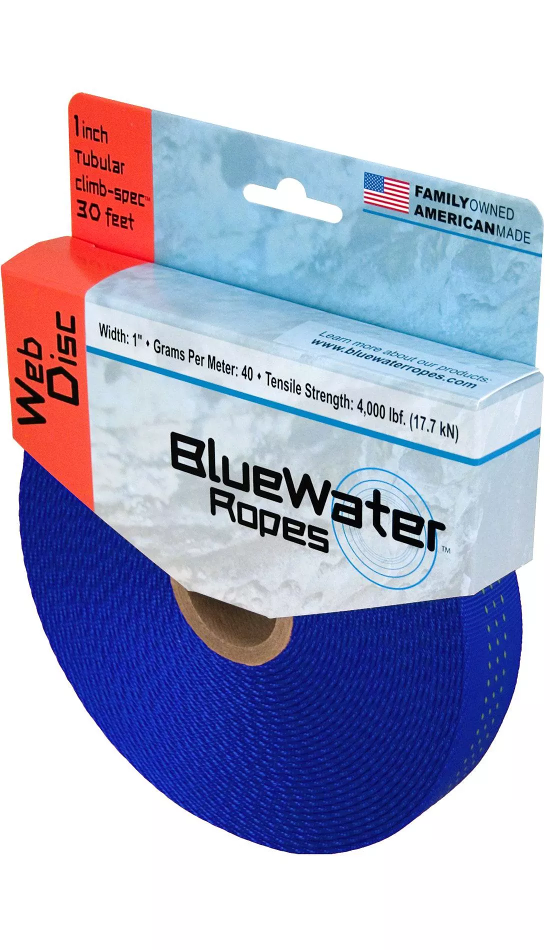 Bluewater 1" Tubular Climb Spec x 30 Ft. Web Dice