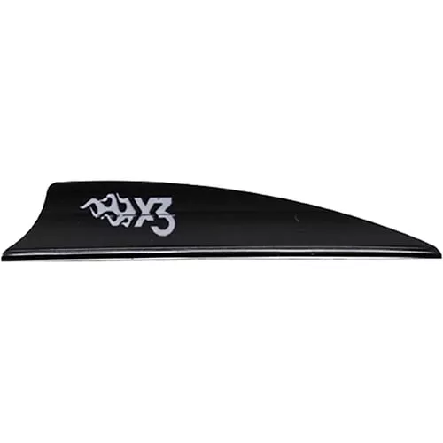 Bohning X3 VanesBlack 2.25 in. 100 pk.