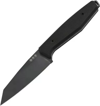 Boker Daily Knives AK1 Fixed Blade Knife - 3.11" RWL-34 Black Reverse Tanto, Black G10 Handles, Black Kydex Sheath - 130502