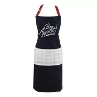 Bon Appetit Denim Embroidered Apron