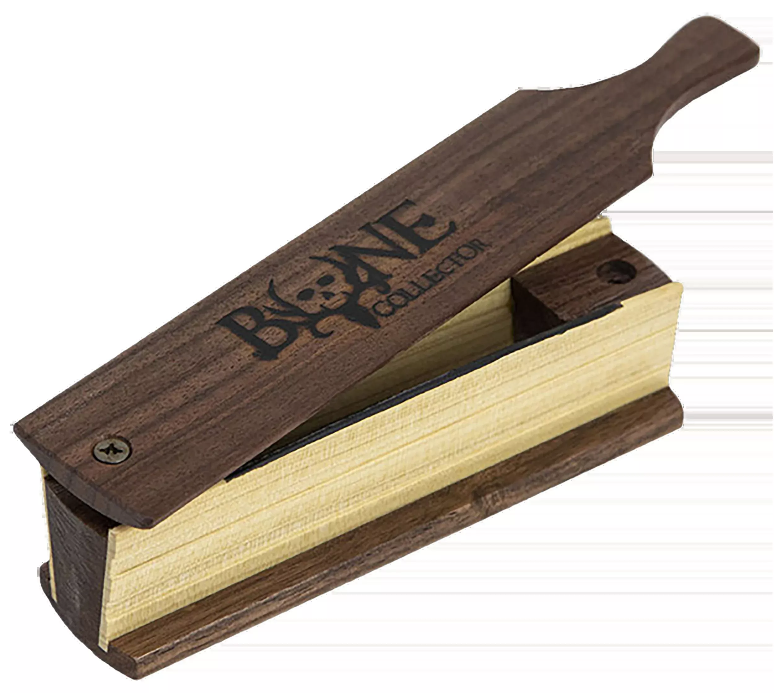 BONE COLLECTOR Soggy Bottom All-Weather Turkey Box Call, Multi-Wood, Waterproof Paddle — BC120005