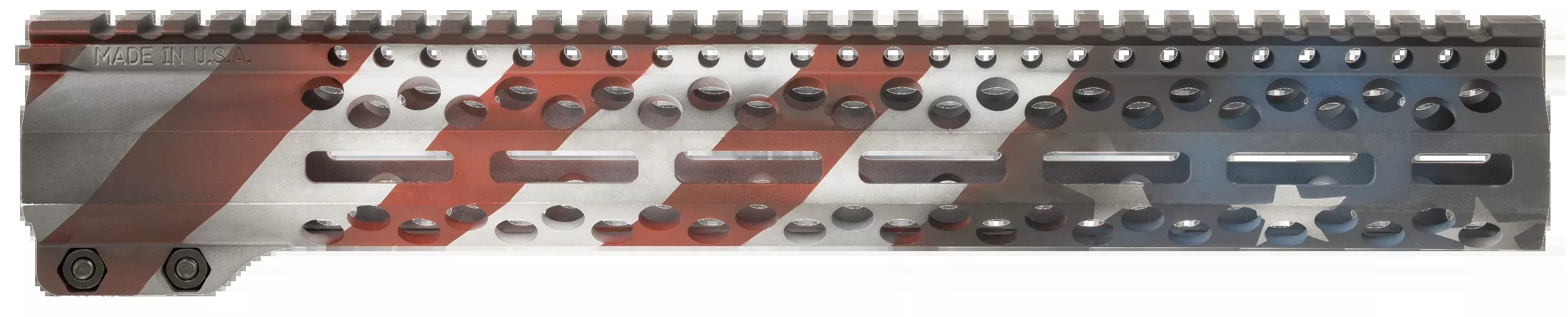Bowden Tactical AR-15 13-Inch Handguard Rail, Old Glory Finish, To-Receiver Mount J23013-AF