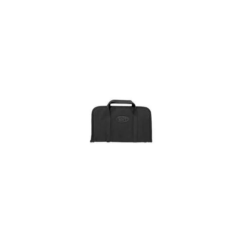 Boyt Harness 0PP640003 Rectangular Pistol Rug made of Waxed Canvas with Black Finish, Cotton Batten Padding & Quilted Flannel Lining 9" x 6" Exterior Dimensions