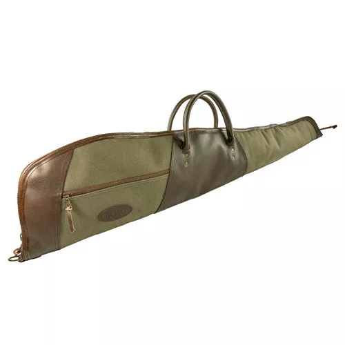 Boyt Harness Canvas Rifle Case, Green 50-inch – 20 oz Canvas, Leather, Quilted Lining BOYGC56US50