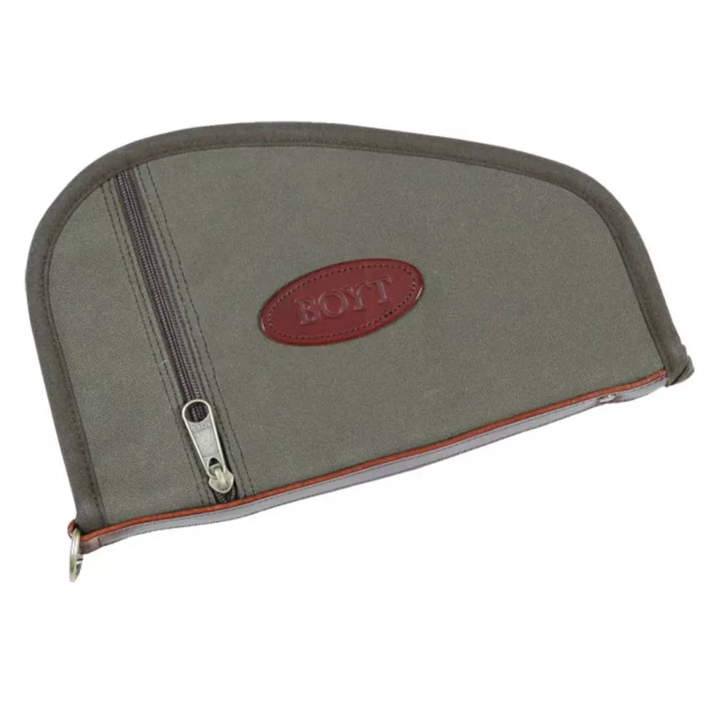 Boyt Harness Heart-Shaped Handgun Case with Pocket, Olive Drab Canvas, 8 in – BOY0PP400009