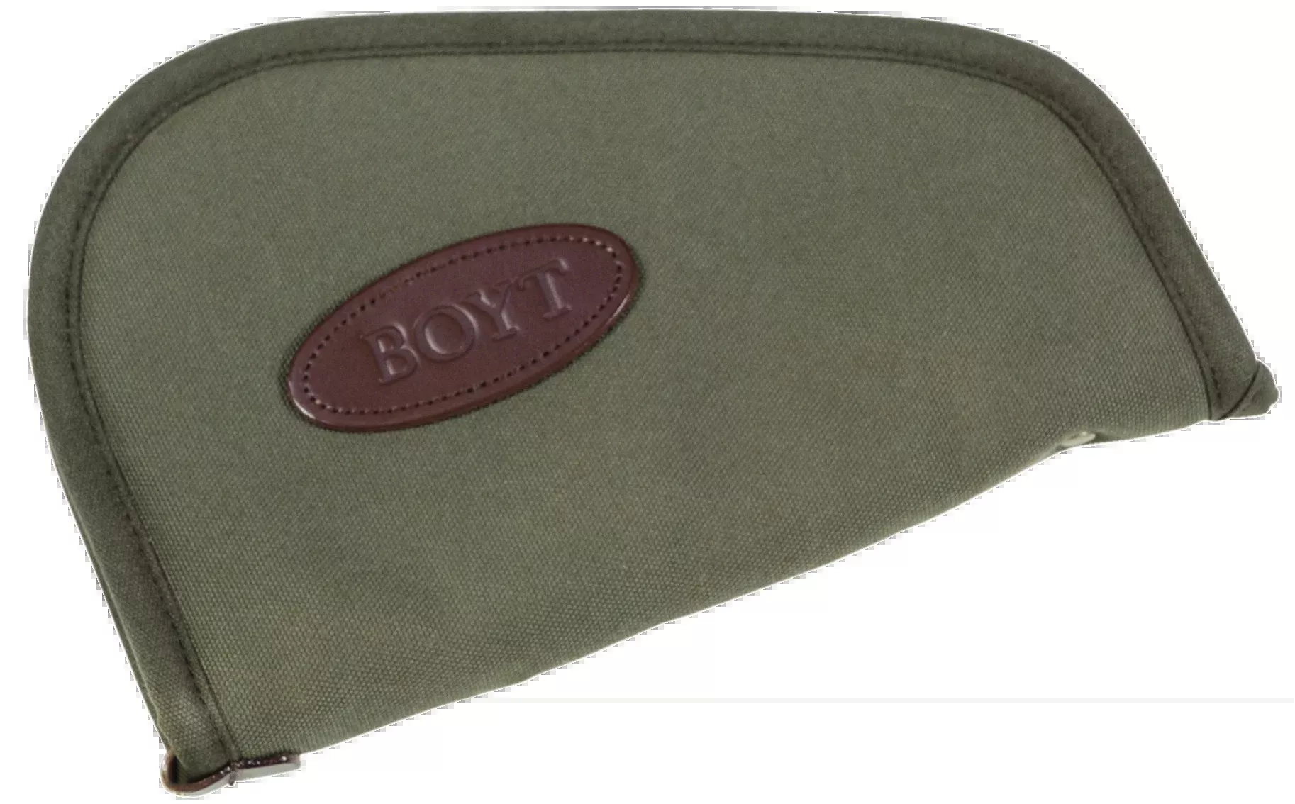 Boyt Harness Heart-Shaped Pistol Rug, OD Green Waxed Canvas, 12 Inch Handgun Case 0PP620009