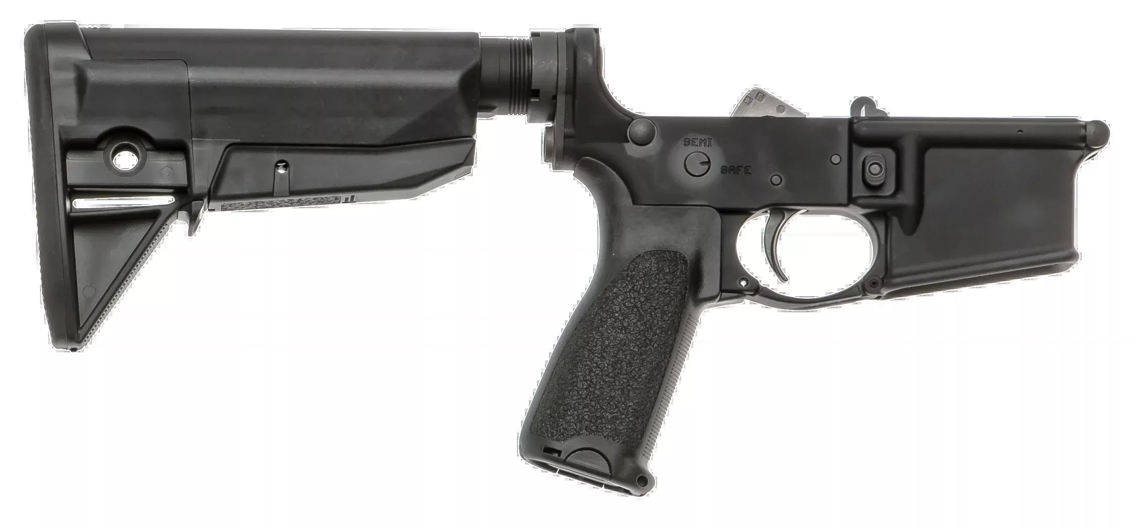 Bravo Company Manufacturing BCM Lower Receiver Group w/ Stock Mod 0, 7075-T6 Black LRGSTKMOD0BLK